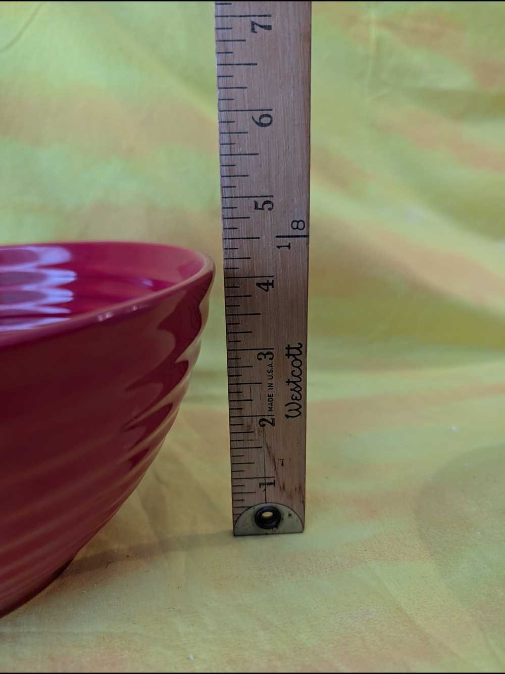 Pioneer Woman Flea Market Ribbed Ceramic Nesting Serving Bowls - Picture 8 of 11
